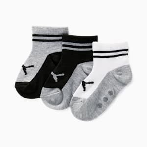 PUMA Kids' Socks [3 Pairs], WHITE / GREY, extralarge